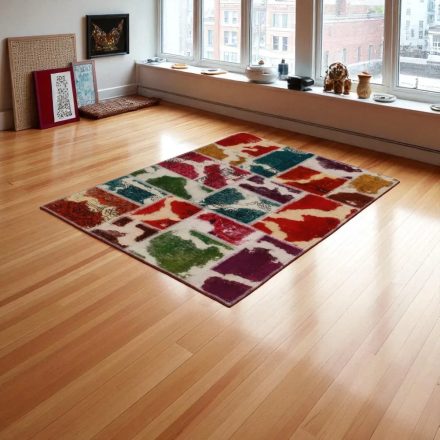 Design szőnyeg színes Patchwork 100x145 nappali szőnyeg