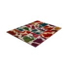 Design szőnyeg színes Patchwork 100x145 nappali szőnyeg