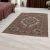 Luxus szőnyeg barna 140x200 elegáns akril szőnyeg  -872099W140200