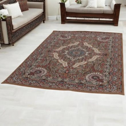 Luxus szőnyeg barna 160x230 luxus nappali szőnyeg akrilból  -872099W160230