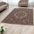 Luxus szőnyeg barna 200x300 luxus nappali szőnyeg akrilból  -872099W200300