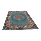 Luxus szőnyeg türkizkék 160x230 elegáns nappali szőnyeg akrilból  -872365B160230