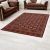 Luxus szőnyeg bordó 160x230 elegáns nappali szőnyeg akrilból  -872417R160230