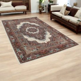 Luxus szőnyeg bézs 160x230 luxus nappali szőnyeg akrilból  -872421C160230