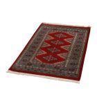 Pakisztáni szőnyeg bordó Jaldar 76x125 kézi csomózású szőnyeg