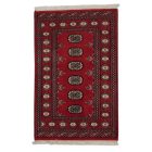 Pakisztáni szőnyeg bordó Bukhara 78x120 kézi csomózású szőnyeg