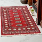Pakisztáni szőnyeg bordó Bukhara 79x125 kézi csomózású szőnyeg