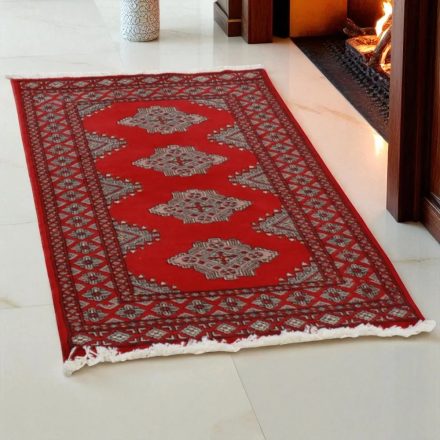 Pakisztáni szőnyeg bordó Jaldar 77x121 kézi csomózású szőnyeg