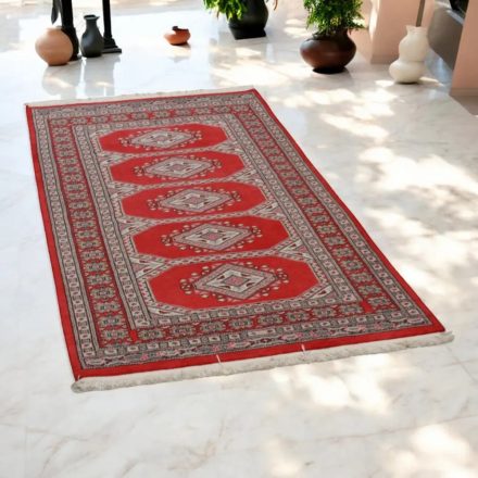 Pakisztáni szőnyeg bordó Jaldar 95x165 kézi csomózású szőnyeg