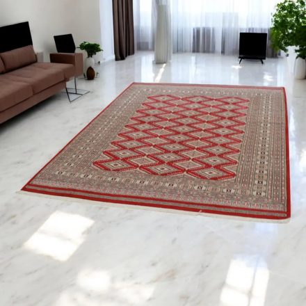 Pakisztáni szőnyeg bordó Jaldar 170x230 kézi csomózású szőnyeg