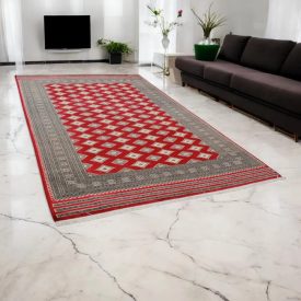  Pakisztáni szőnyeg bordó Jaldar 200x307 kézi csomózású szőnyeg