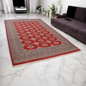   Pakisztáni szőnyeg bordó Jaldar 199x318 kézi csomózású szőnyeg