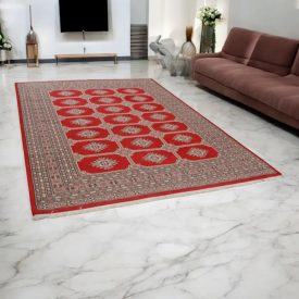   Pakisztáni szőnyeg bordó Jaldar 212x282 kézi csomózású szőnyeg