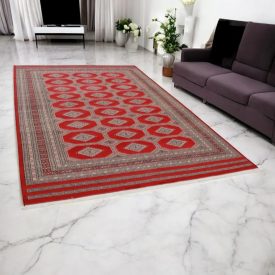   Pakisztáni szőnyeg bordó Jaldar 203x298 kézi csomózású szőnyeg