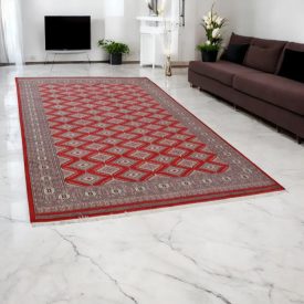   Pakisztáni szőnyeg bordó Jaldar 198x302 kézi csomózású szőnyeg