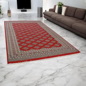   Pakisztáni szőnyeg bordó Jaldar 203x313 kézi csomózású szőnyeg