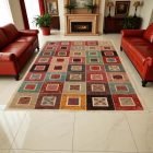 Modern perzsa szőnyeg Aikat 280x198 kézi modern szőnyeg