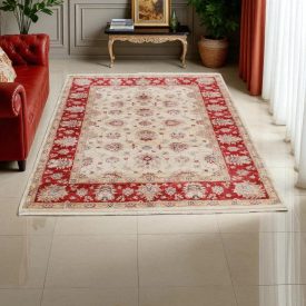   Ziegler szőnyeg bézs-bordó 200x149 kézi csomózású perzsa szőnyeg