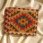 Kézi szövésű díszpárna 45x45 Kilim párnahuzat