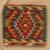 Kilim díszpárna 45x45 kézi szövésű Kelim párnahuzat