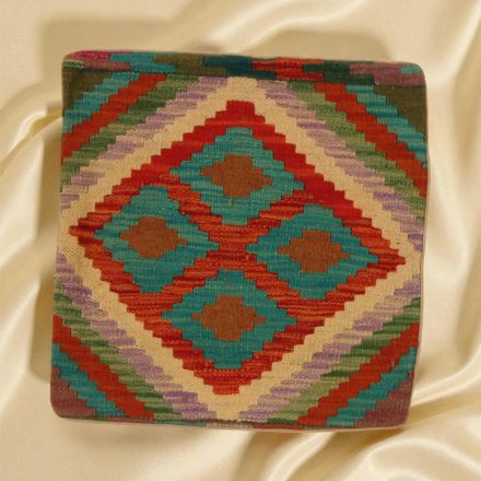 Kilim díszpárna 45x45 kézi szövésű párnahuzat