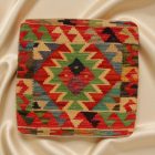 Kilim díszpárna 45x45 kézi szövésű párnahuzat