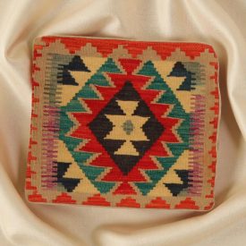 Kilim díszpárna 45x45 kézi szövésű párnahuzat