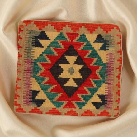 Kilim díszpárna 45x45 kézi szövésű párnahuzat