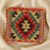 Kilim díszpárna 45x45 kézi szövésű párnahuzat