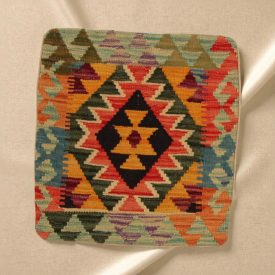Kilim díszpárna 45x45 kézi szövésű párnahuzat