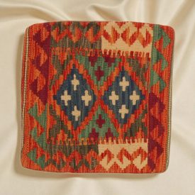 Kilim díszpárna 45x45 kézi szövésű párnahuzat