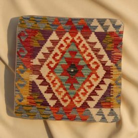 Kilim díszpárna 45x45 kézi szövésű párnahuzat