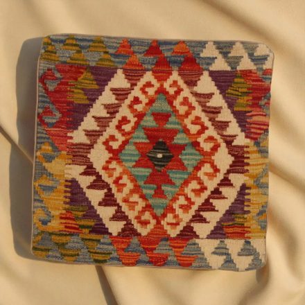 Kilim díszpárna 45x45 kézi szövésű párnahuzat
