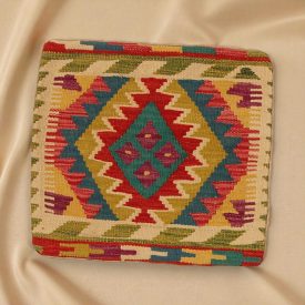 Kilim díszpárna 45x45 kézi szövésű párnahuzat