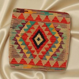 Kilim díszpárna 45x45 kézi szövésű párnahuzat