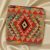 Kilim díszpárna 45x45 kézi szövésű párnahuzat