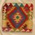 Kilim párnahuzat 45x45 kézi készítésű párna - parna444