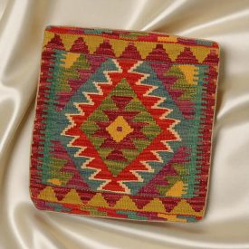 Afgán Kilim párnahuzat 45x45 kézi szövésű párna