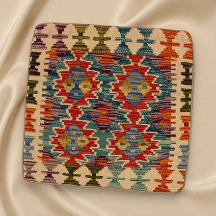 Afgán Kilim párnahuzat 45x45 kézi készítésű párna