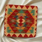 Afgán Kilim párnahuzat 45x45 kézi szövésű párna