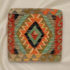 Afgán Kilim párnahuzat 45x45 kézi készítésű párna