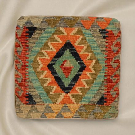 Afgán Kilim párnahuzat 45x45 kézi készítésű párna