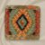 Afgán Kilim párnahuzat 45x45 kézi készítésű párna