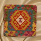 Keleti párna 45x45 kézi készítésű Kilim párnahuzat