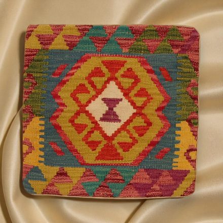 Keleti párna 45x45 kézi készítésű Kilim párnahuzat