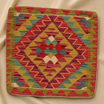 Keleti párna 45x45 kézi készítésű Kilim párnahuzat