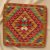 Keleti párna 45x45 kézi készítésű Kilim párnahuzat