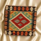 Kézi szövésű Kilim párnahuzat 45x45 afgán díszpárna