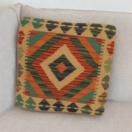 Keleti párna 45x45 kézi készítésű Kilim párnahuzat