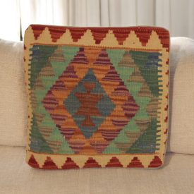 Kézi szövésű díszpárna 45x45 Kilim párnahuzat